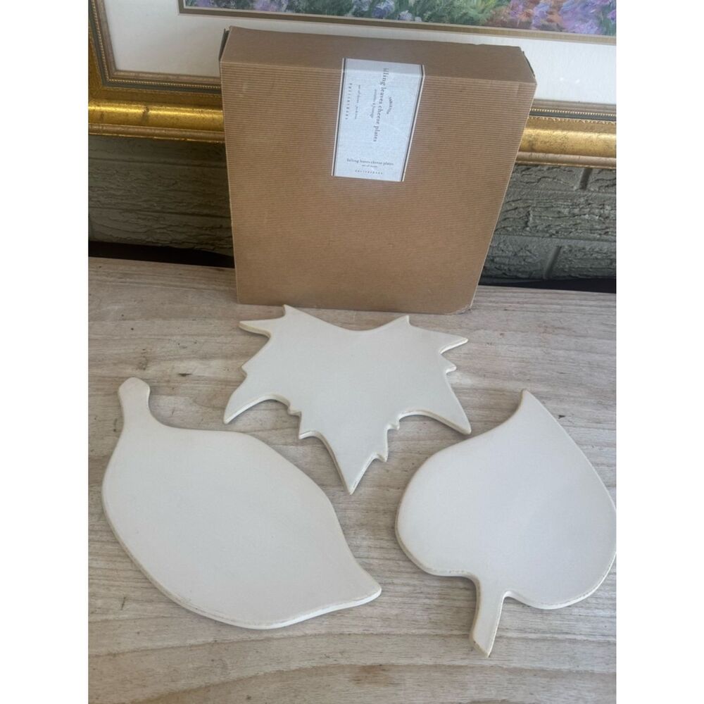 Pottery barn cheese plates Leaf-Shaped Ceramic Decorative Trays